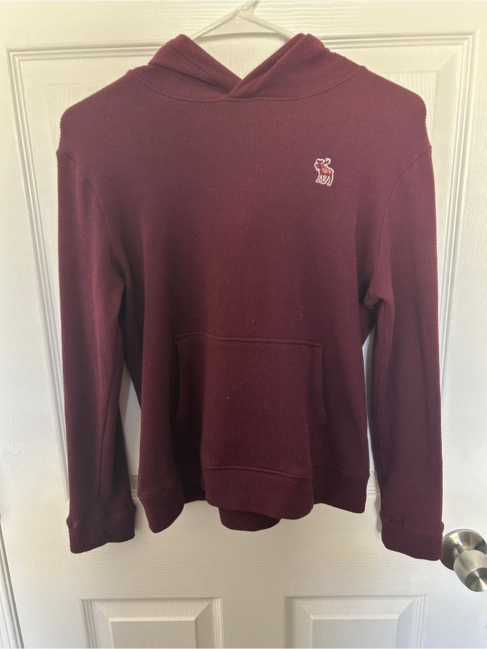 Abercrombie Kids maroon hooded shirt